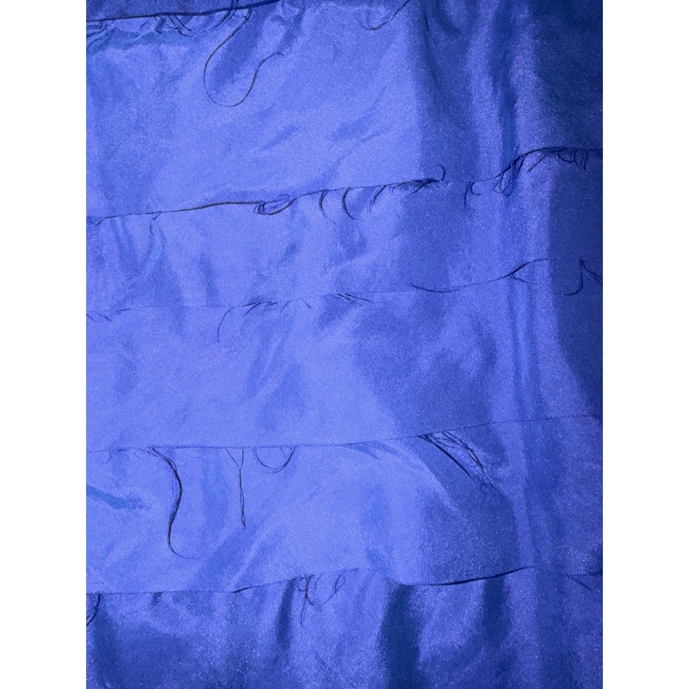 Ann Taylor Loft Blue 100% Silk Dress Stretch Raw Edges Flapper New With Tags - Picture 8 of 8